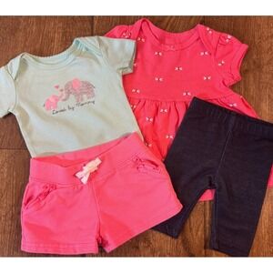 Baby Girl 3 Months Summer Clothes Shorts Dresses Outfits Loved By Mommy Bundle
